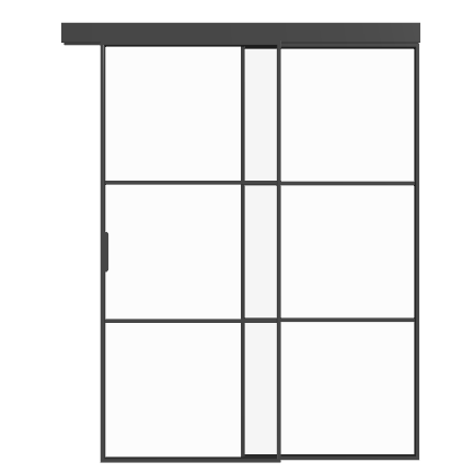 Loft Schiebetür mit seitenteil rechts